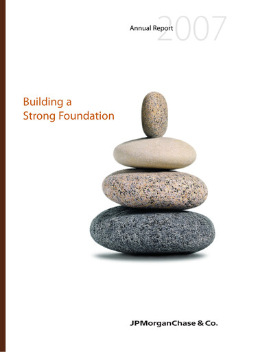 Thumbnail JPMorgan Chase Annual Report 2007