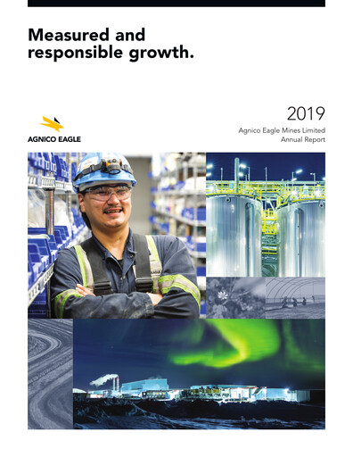 Miniature Agnico Eagle Mines Rapport annuel 2019